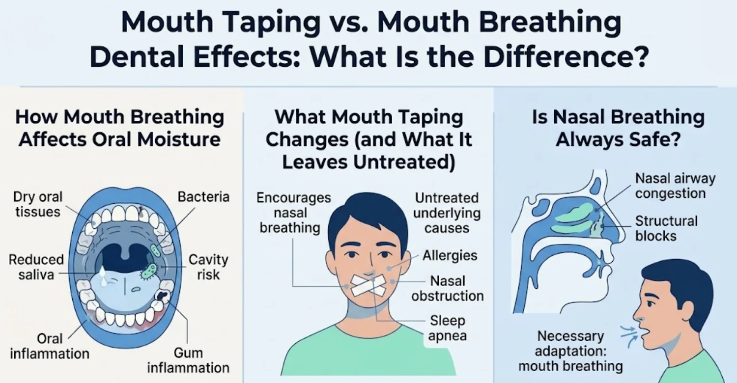 Mouth Taping Dental Benefits infographic